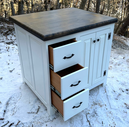 Farmhouse Island Drawers Galore 30x36