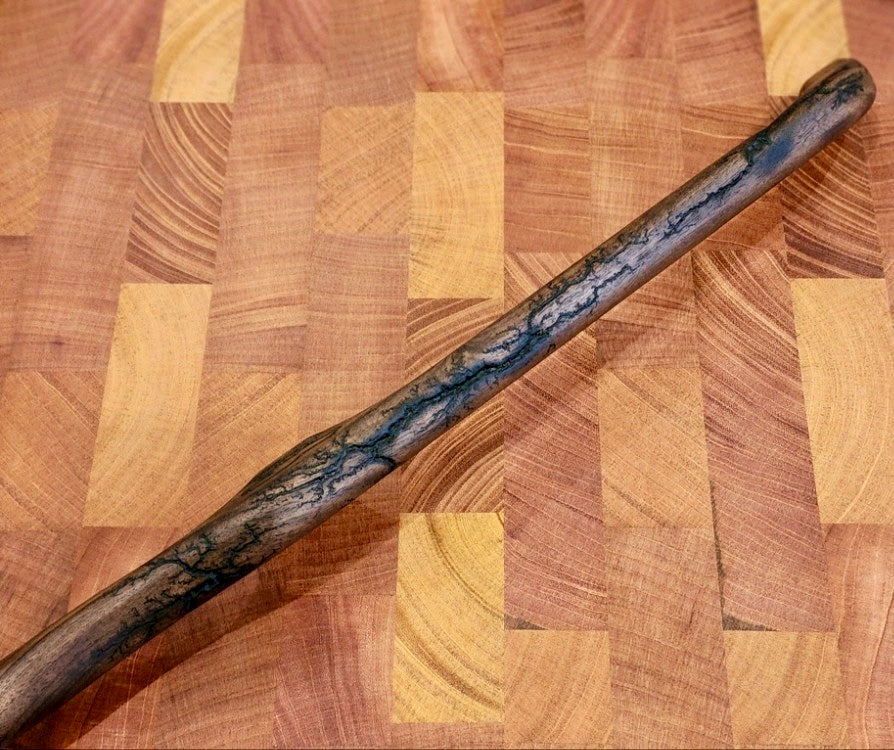 Beef Brisket Walnut Fractal Burn Bow Knife