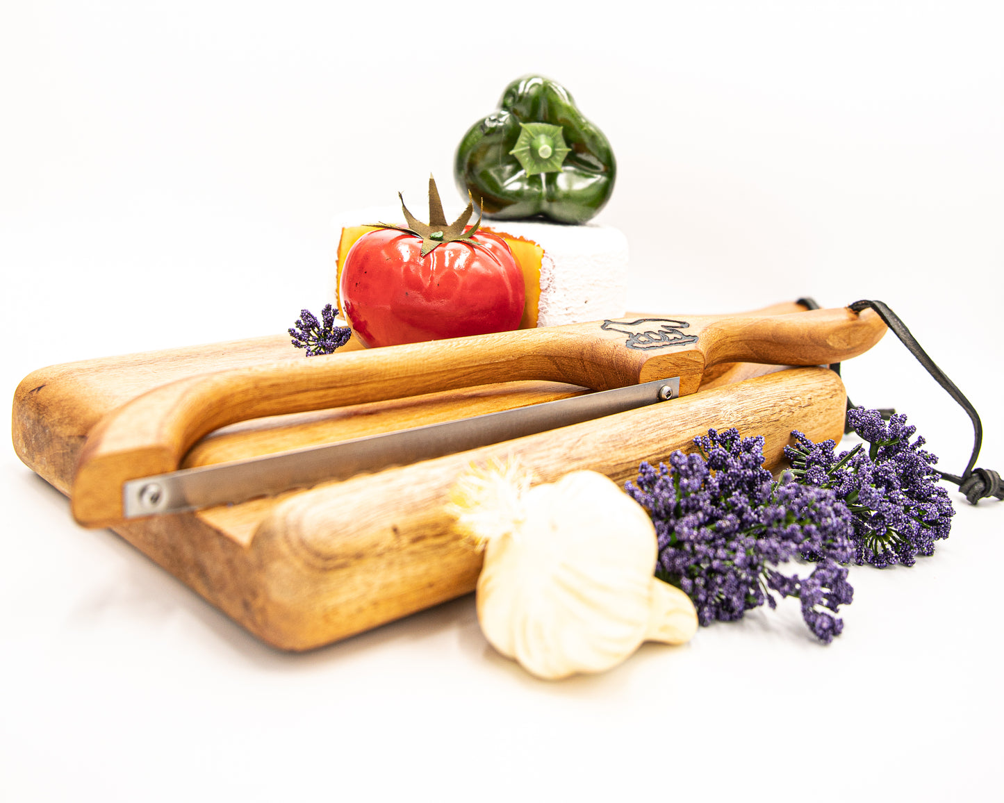 Bread Knife with cutting board Sourdough knife