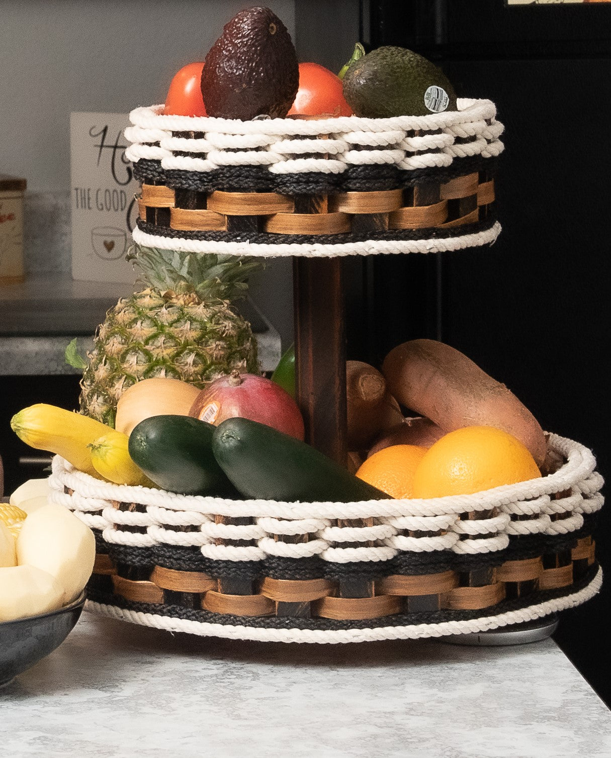 Double Lazy Susan-Cottage Black
