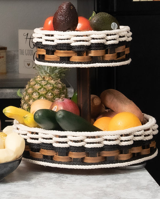 Double Lazy Susan-Cottage Black