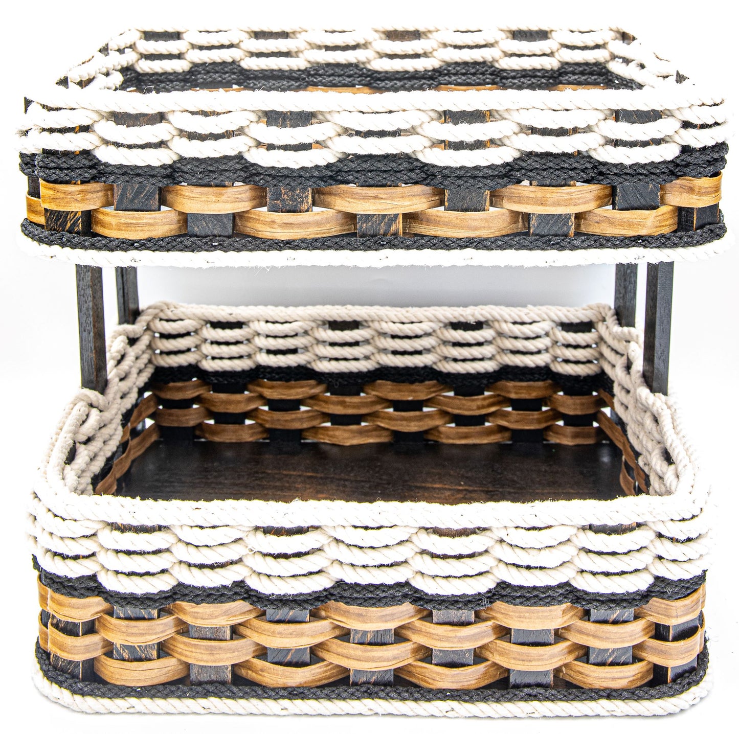 Double Bread Basket-Cottage Black