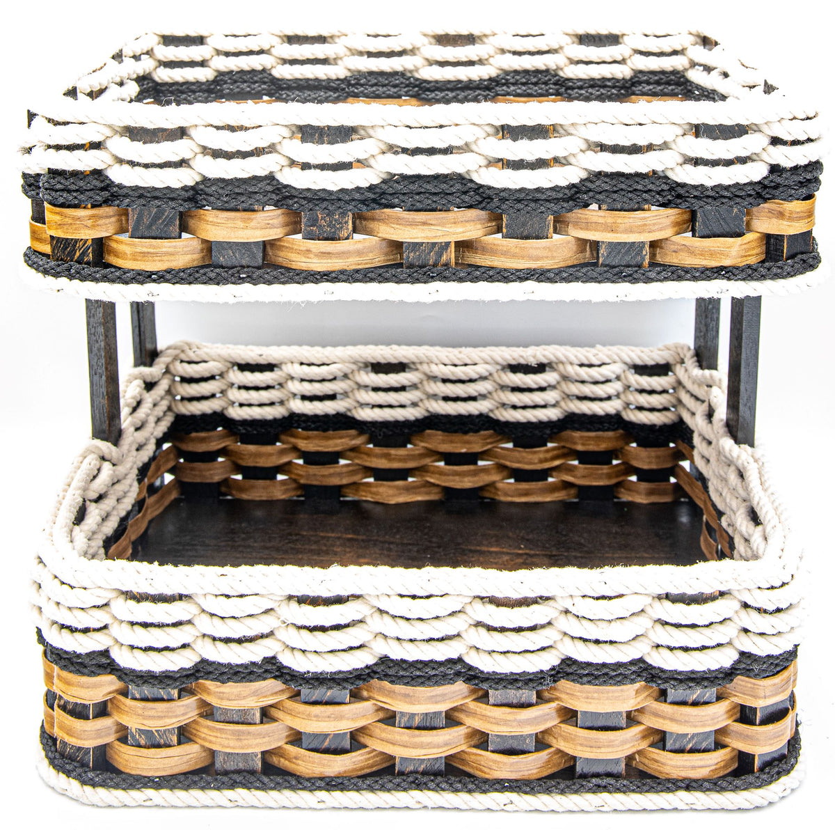 Double Bread BasketCottage Black Foxcreek Baskets