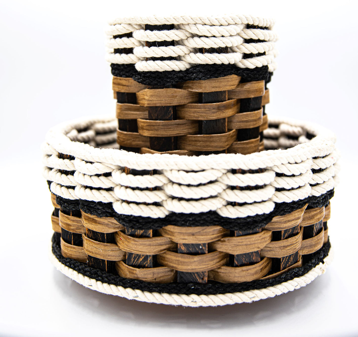 Double Utensil Lazy Susan-Cottage Black
