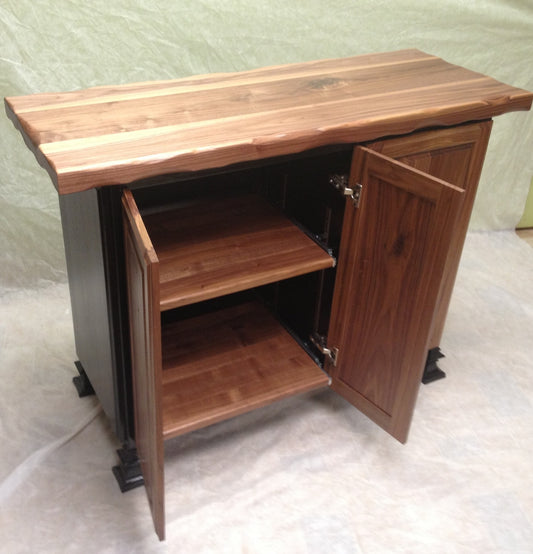 Island/table--24x48 Black Walnut/Distressed Black