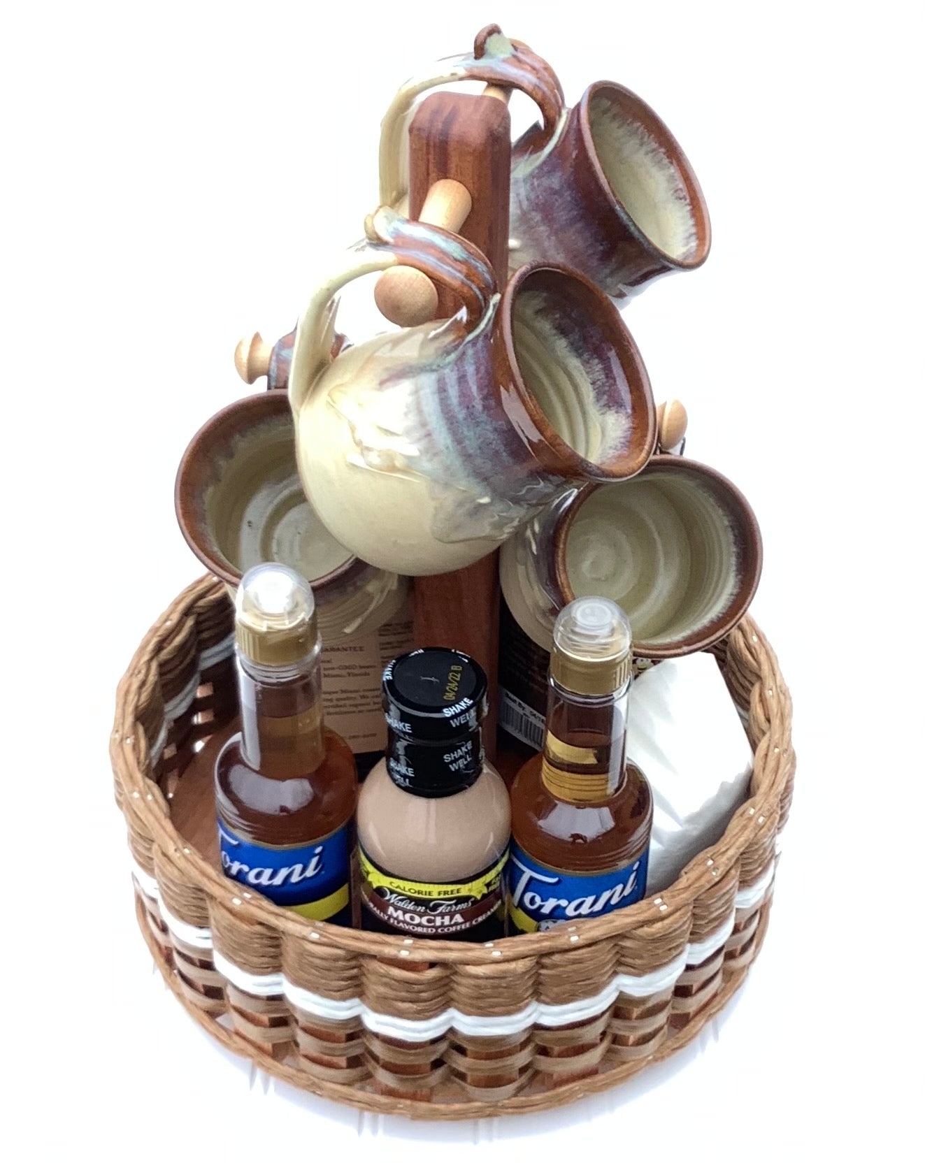Coffee Bar Lazy Susan Basket