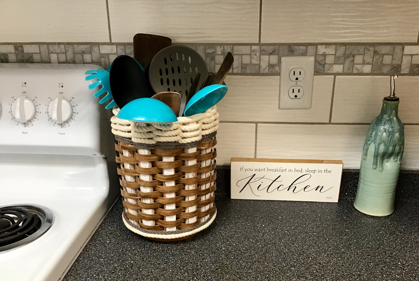 Utensil Lazy Susan--Grey Cottage