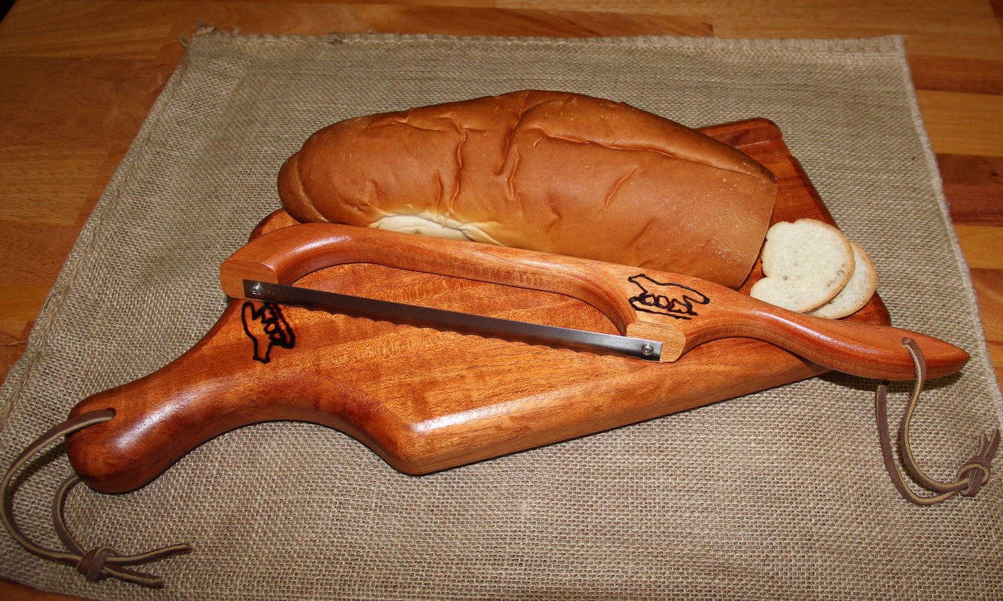 Bread Knife with cutting board Sourdough knife