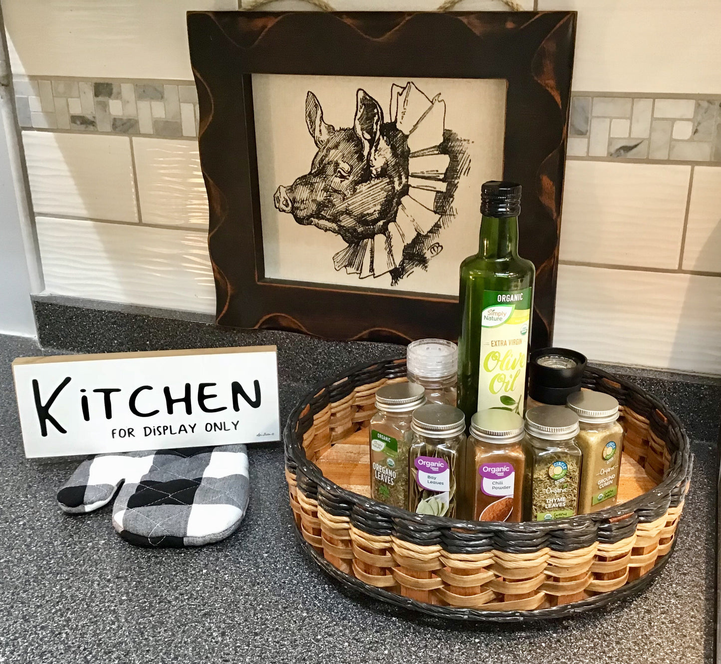 13 inch Lazy Susan Basket
