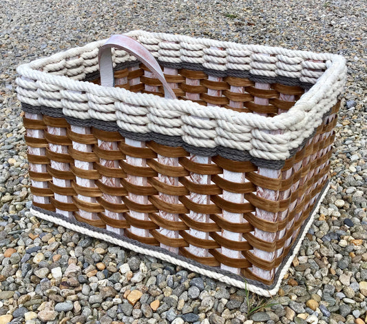 Cubby Basket--Cottage Grey
