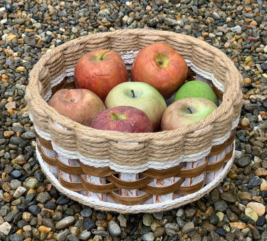 9 inch Lazy Susan Basket-Shabby Chic Collection