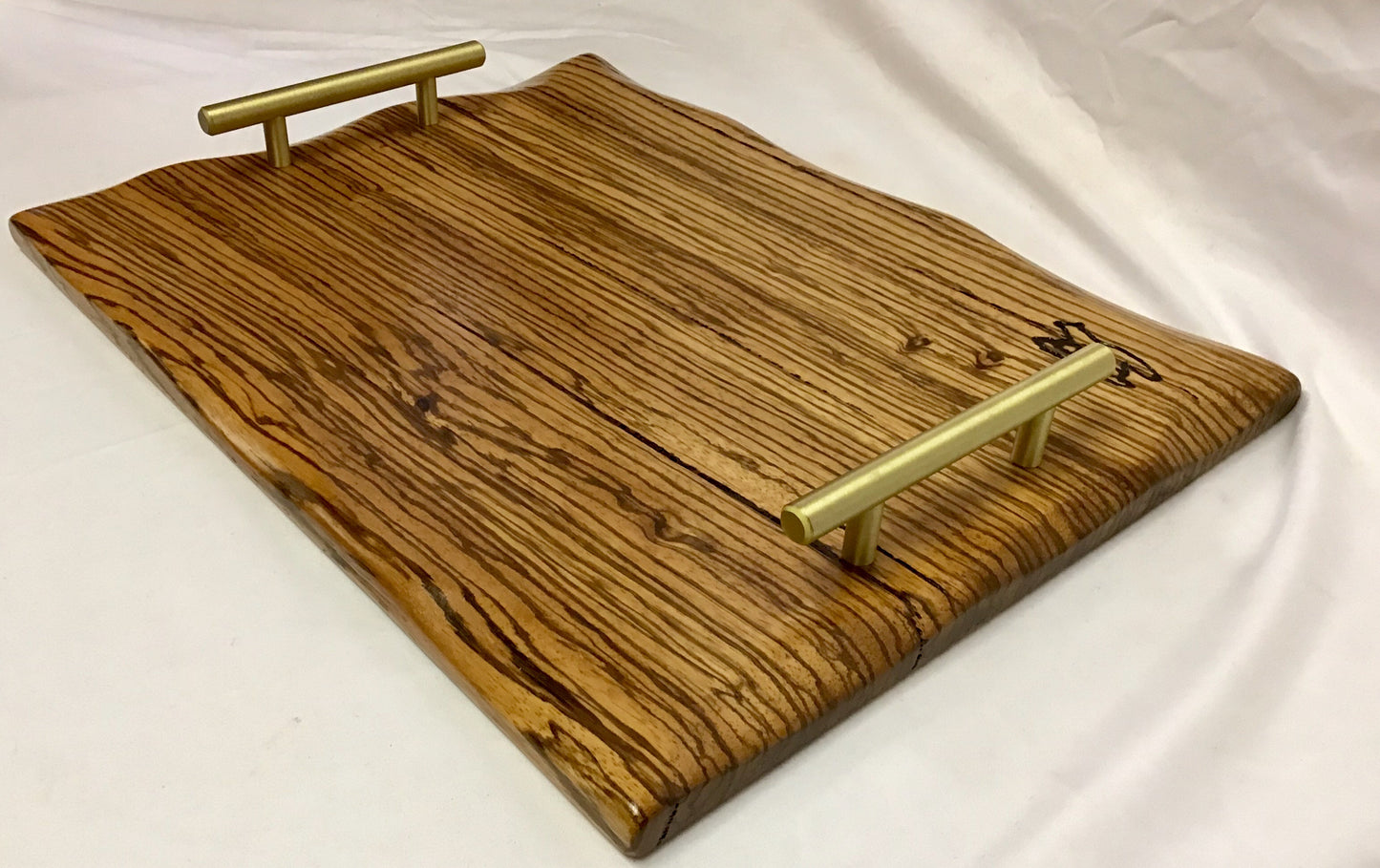 Charcuterie Board-Zebra Wood w/waned edge