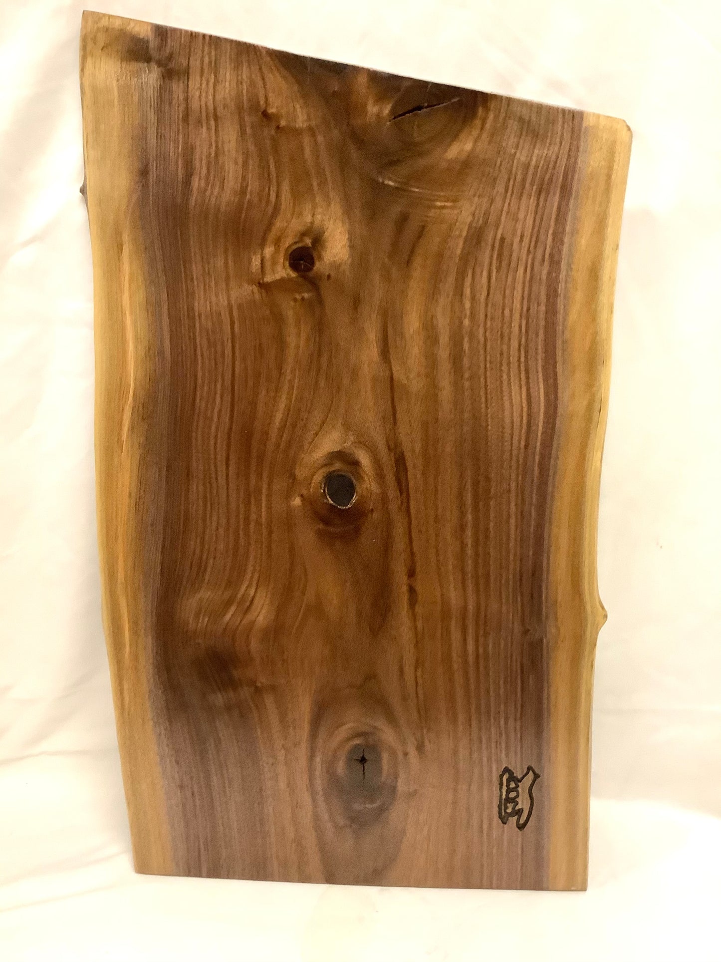 Charcuterie Board-Thin Black Walnut with Live Edge