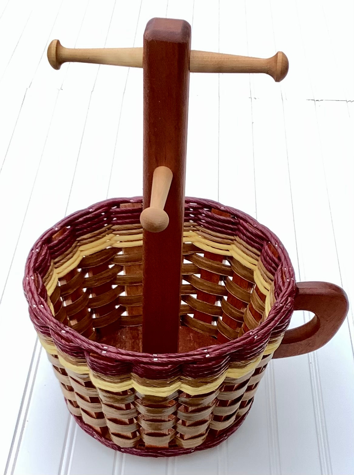 Coffee Mug Lazy Susan Basket