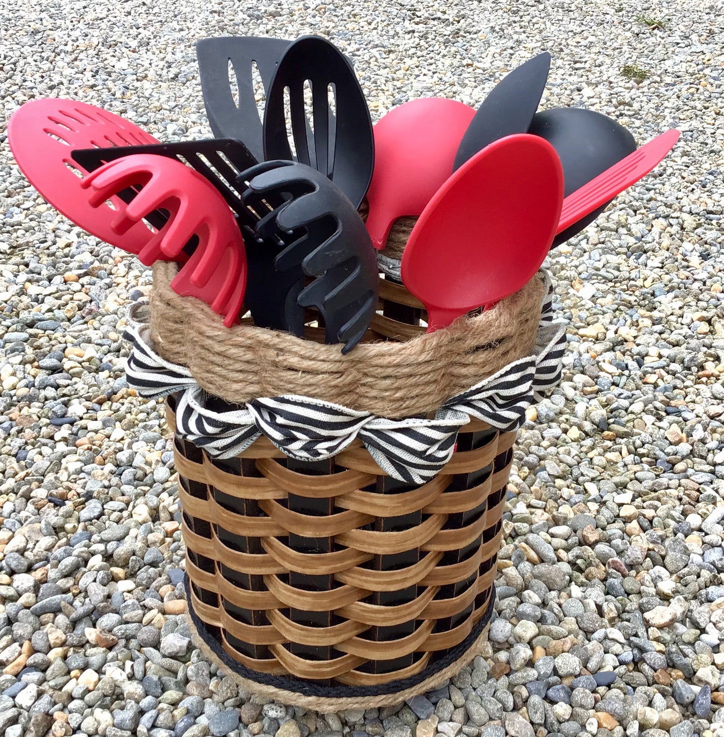 Utensil Lazy Susan Basket-Shabby Chic Collection
