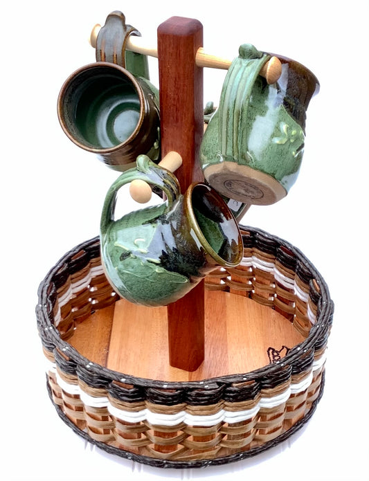 Coffee Bar Lazy Susan Basket