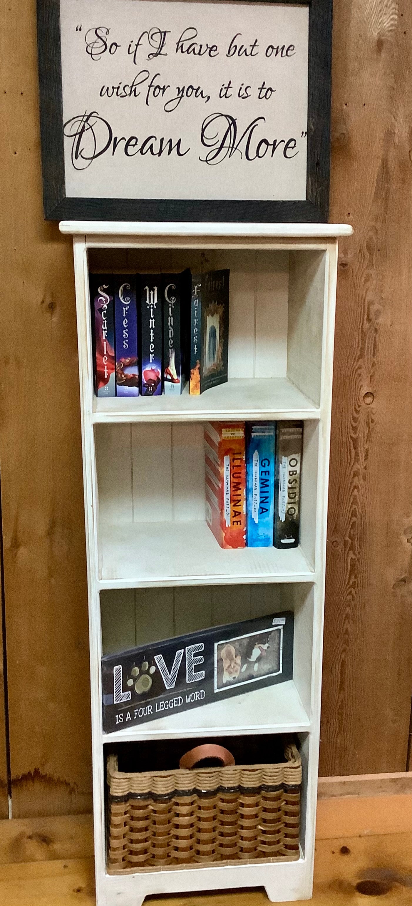 Cubby Book Shelf Unit w/four cubbies