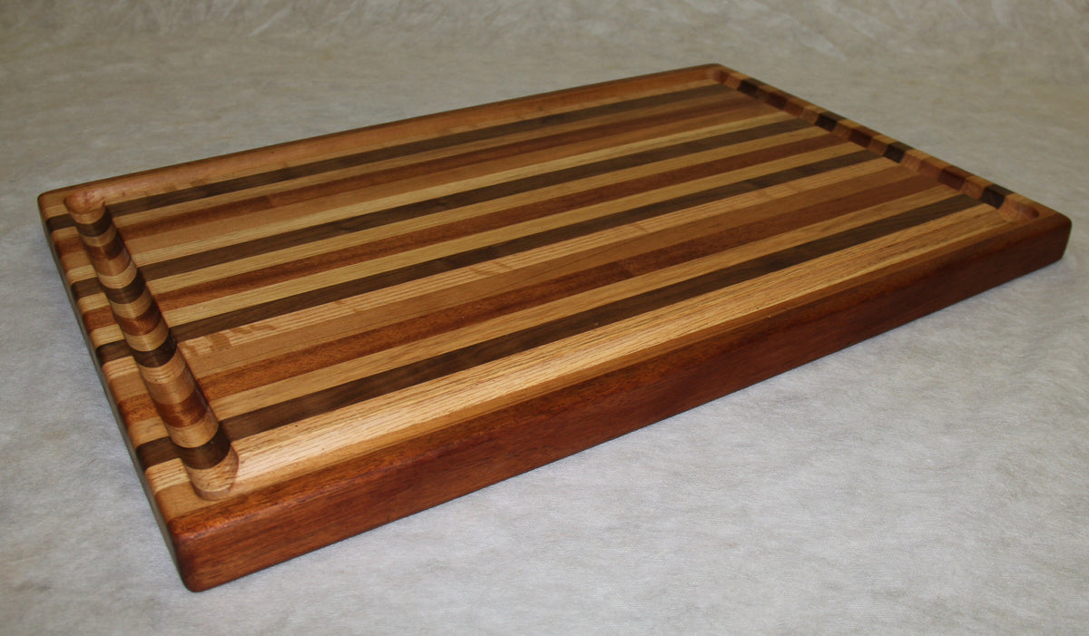 Cutting Board -- Multi-colored Wood Chevron Board – Foxcreek Baskets
