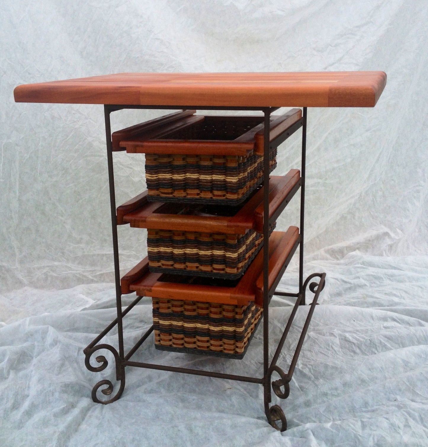 Table-25x36 three drawer with double foot rest