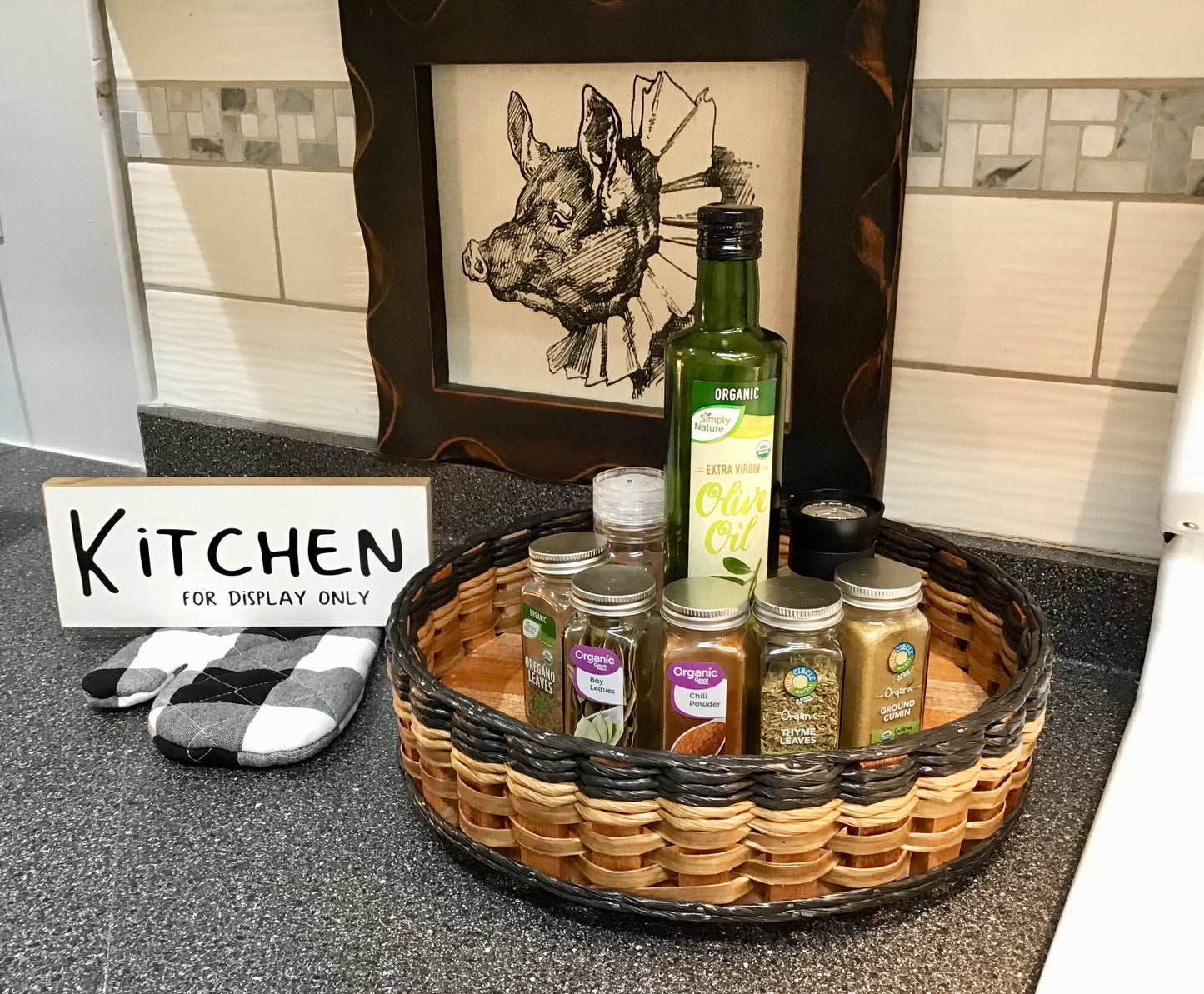 13 inch Lazy Susan Basket