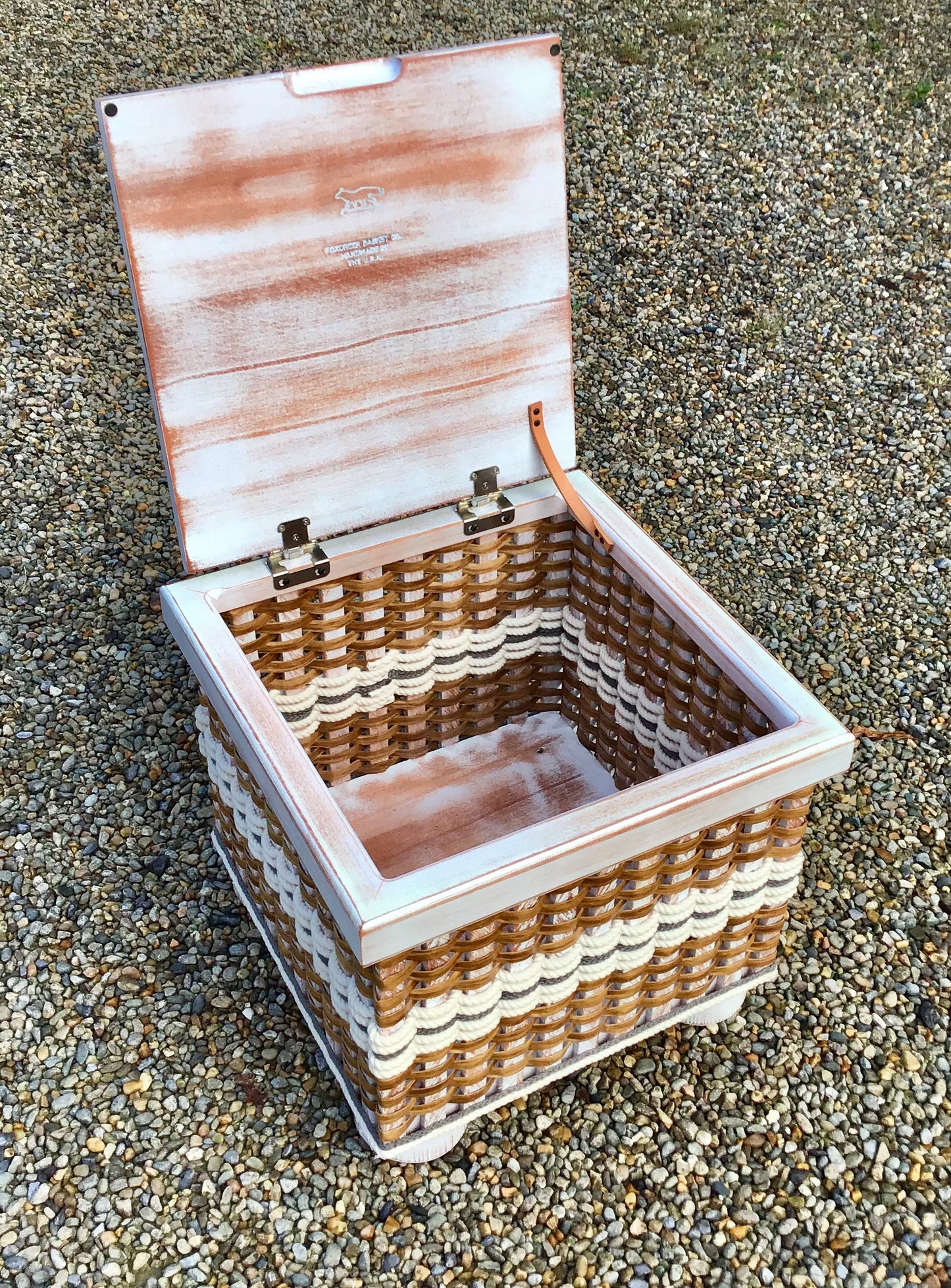 Ottoman Basket-Cottage Grey