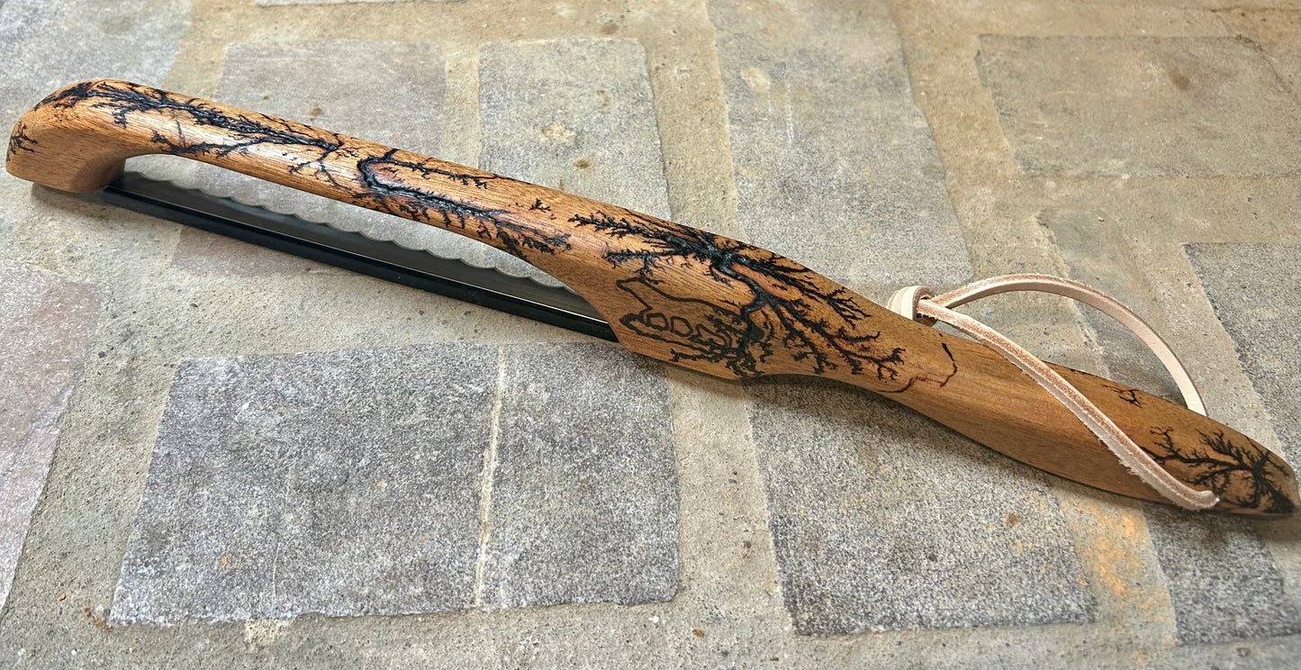 Fractal Burnt Bow Knife