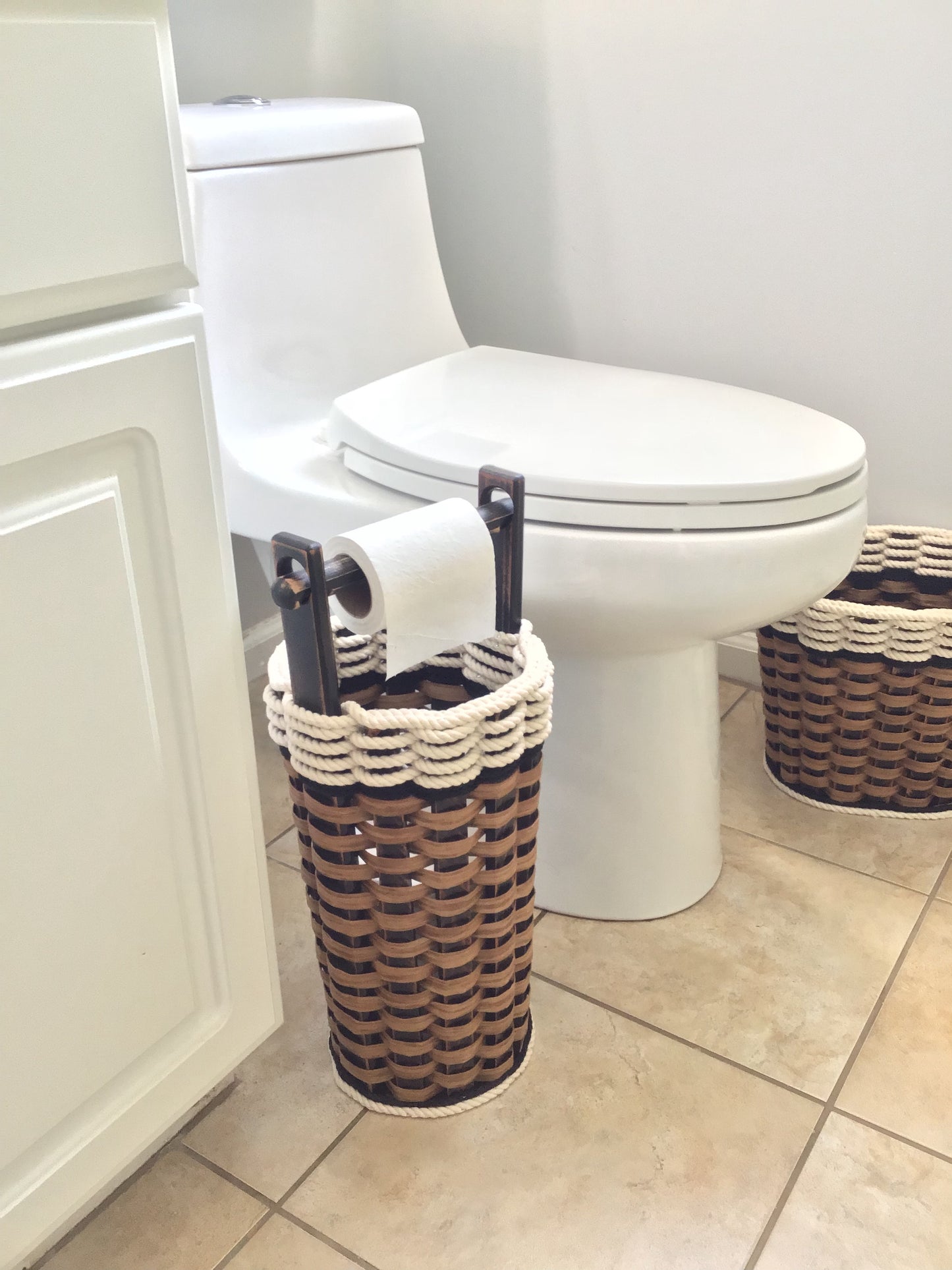 Toilet paper w/dowel-Cottage Black
