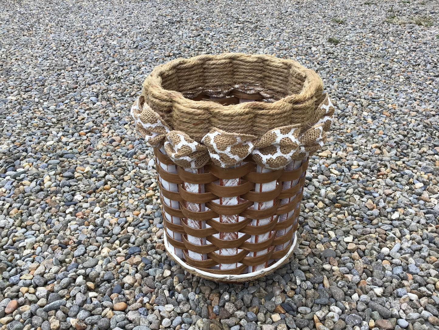Utensil Lazy Susan Basket-Shabby Chic Collection