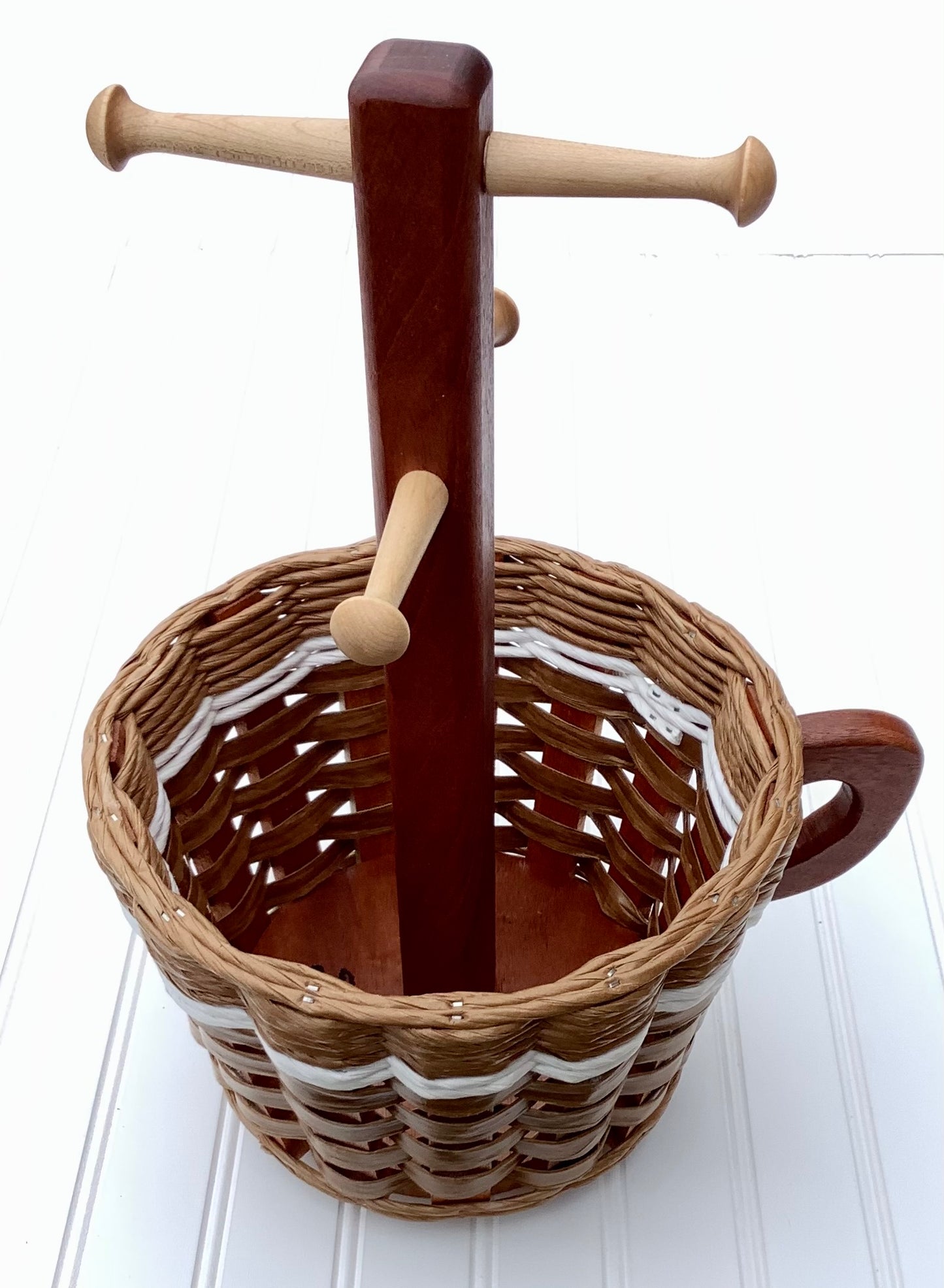 Coffee Mug Lazy Susan Basket