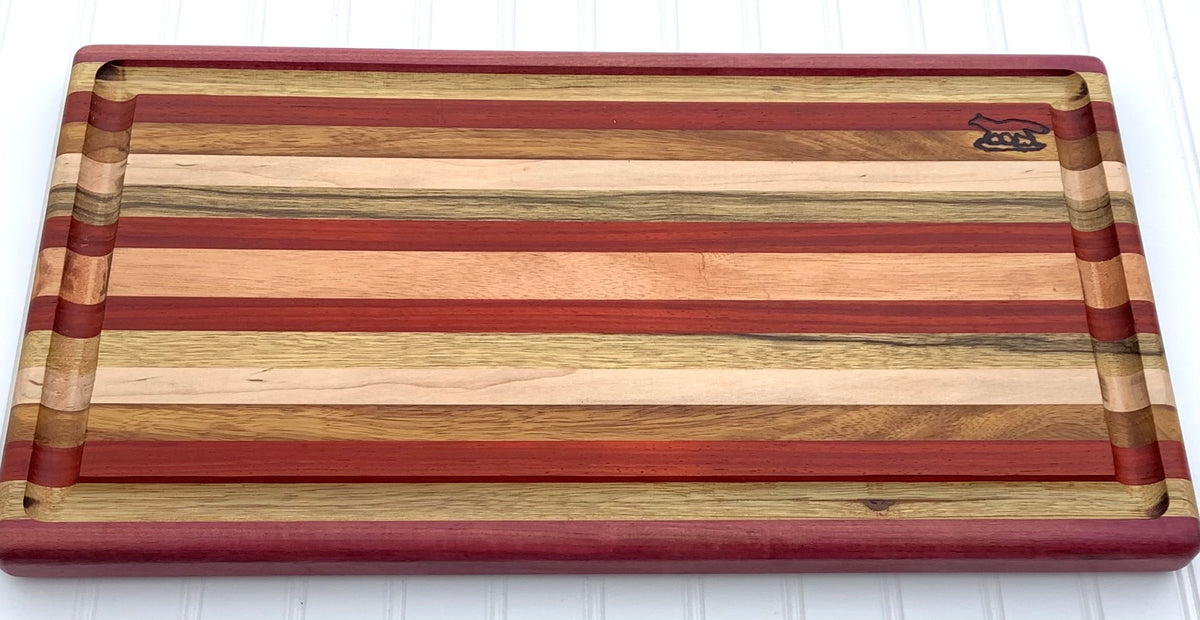 Striped Wood Cutting Board — Philadelphia Independents