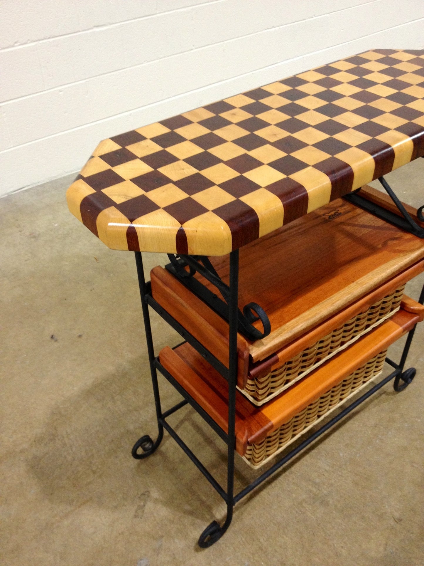 Table/Island--14 x 36 Maple/Mahogany end grain