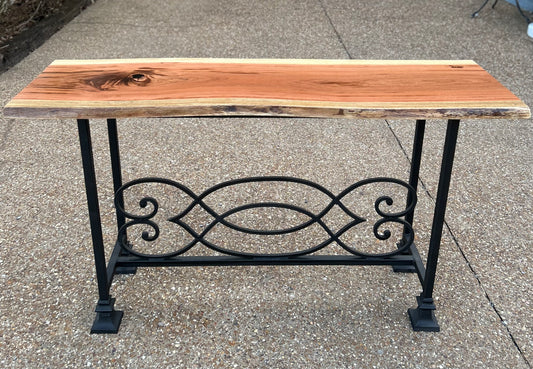 Live Edge Tiger Wood  Console Table