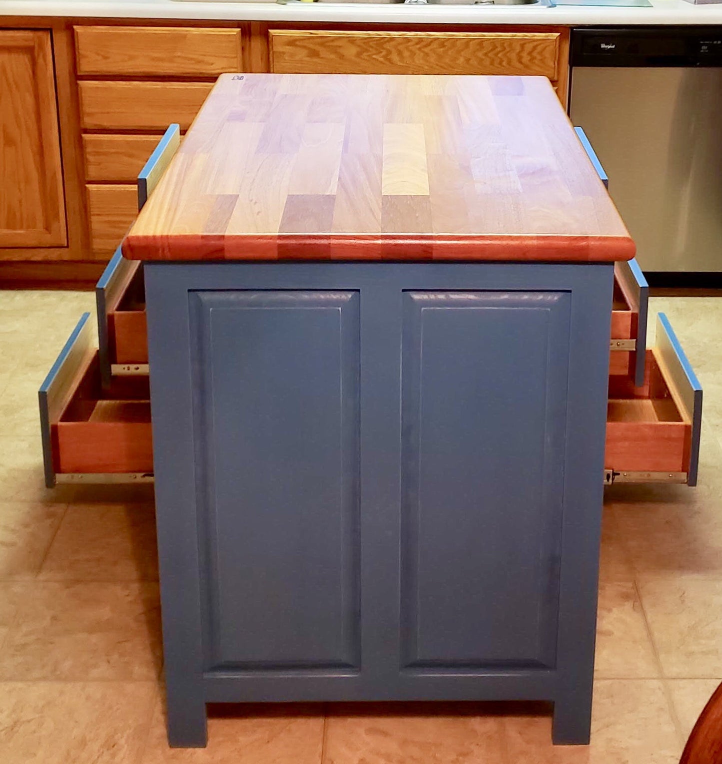 Farmhouse Island Drawers Galore 30x36