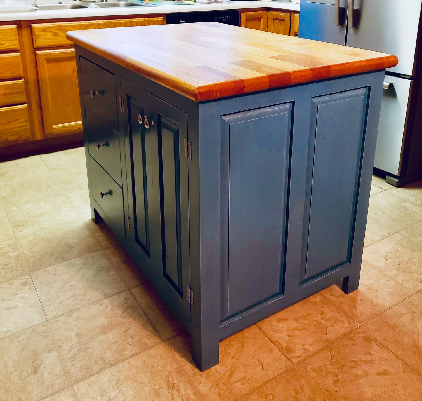 Farmhouse Island Drawers Galore 30x36