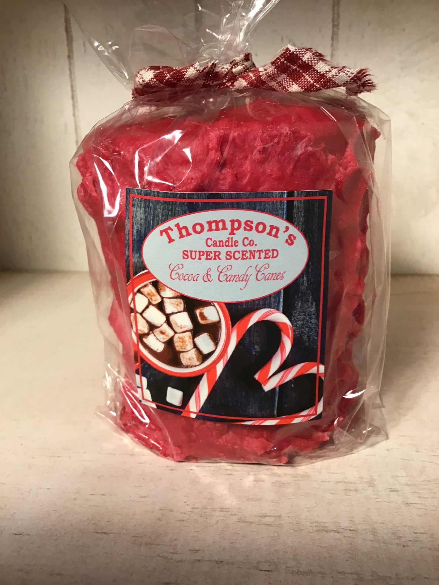 Candle-Cocoa and candy canes