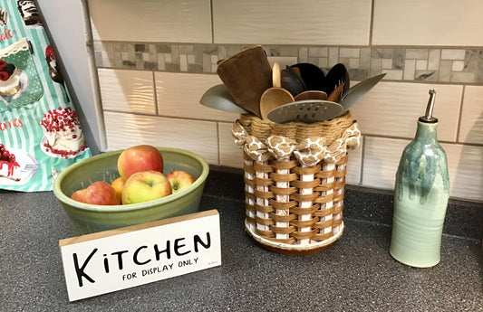 Utensil Lazy Susan Basket-Shabby Chic Collection