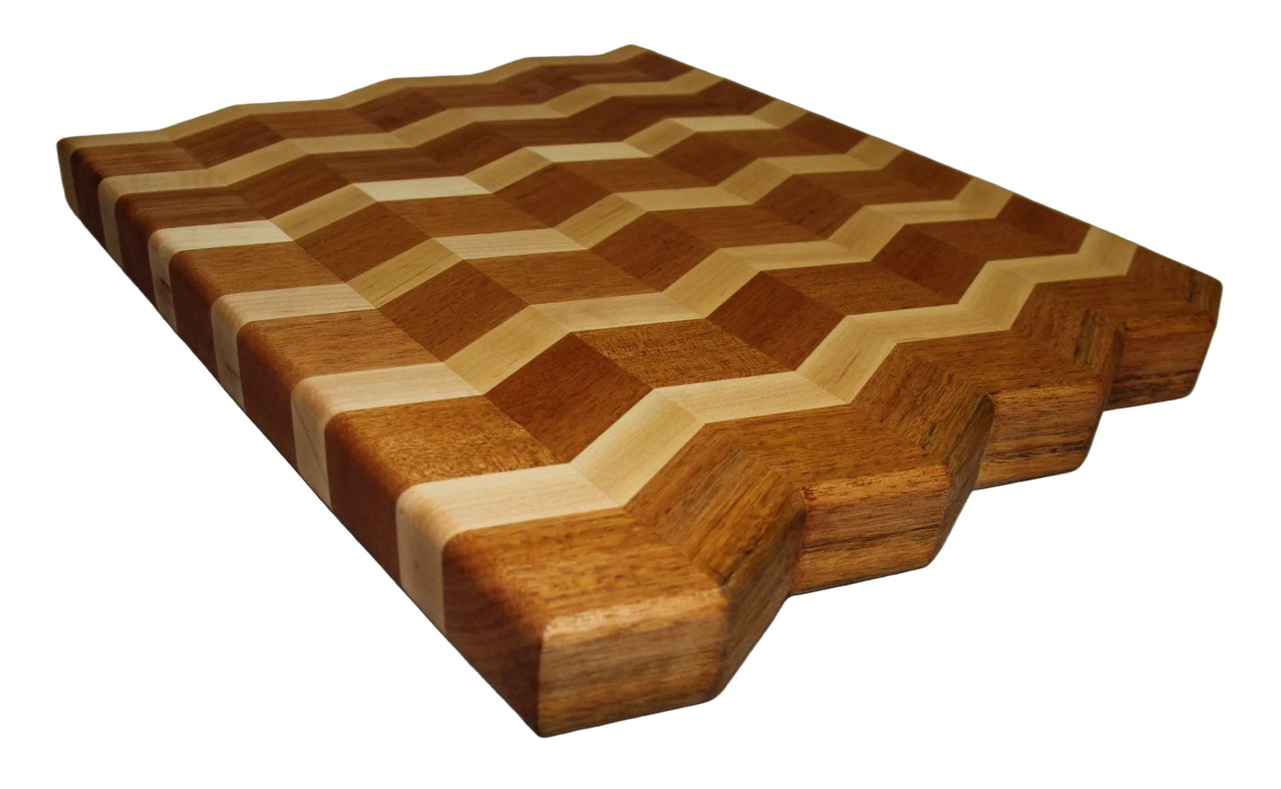 Cutting board--Maple/Mahogany Chevron