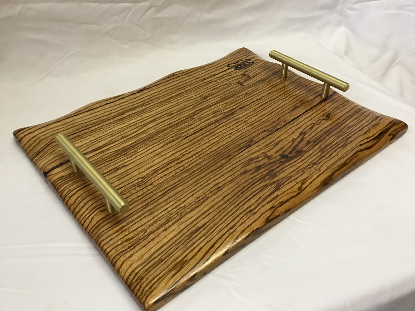 Charcuterie Board-Zebra Wood w/waned edge