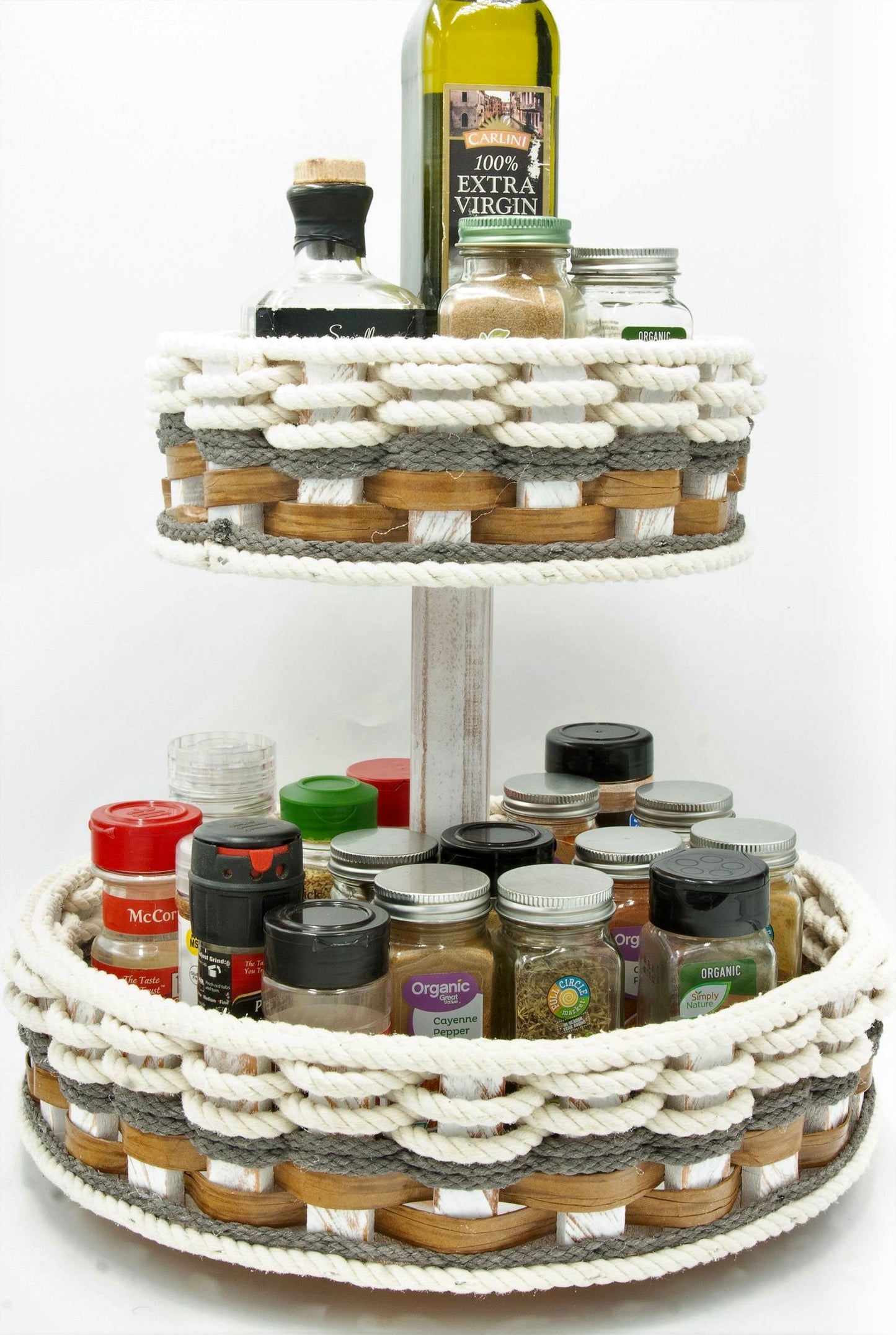 Double Lazy Susan--Cottage Grey