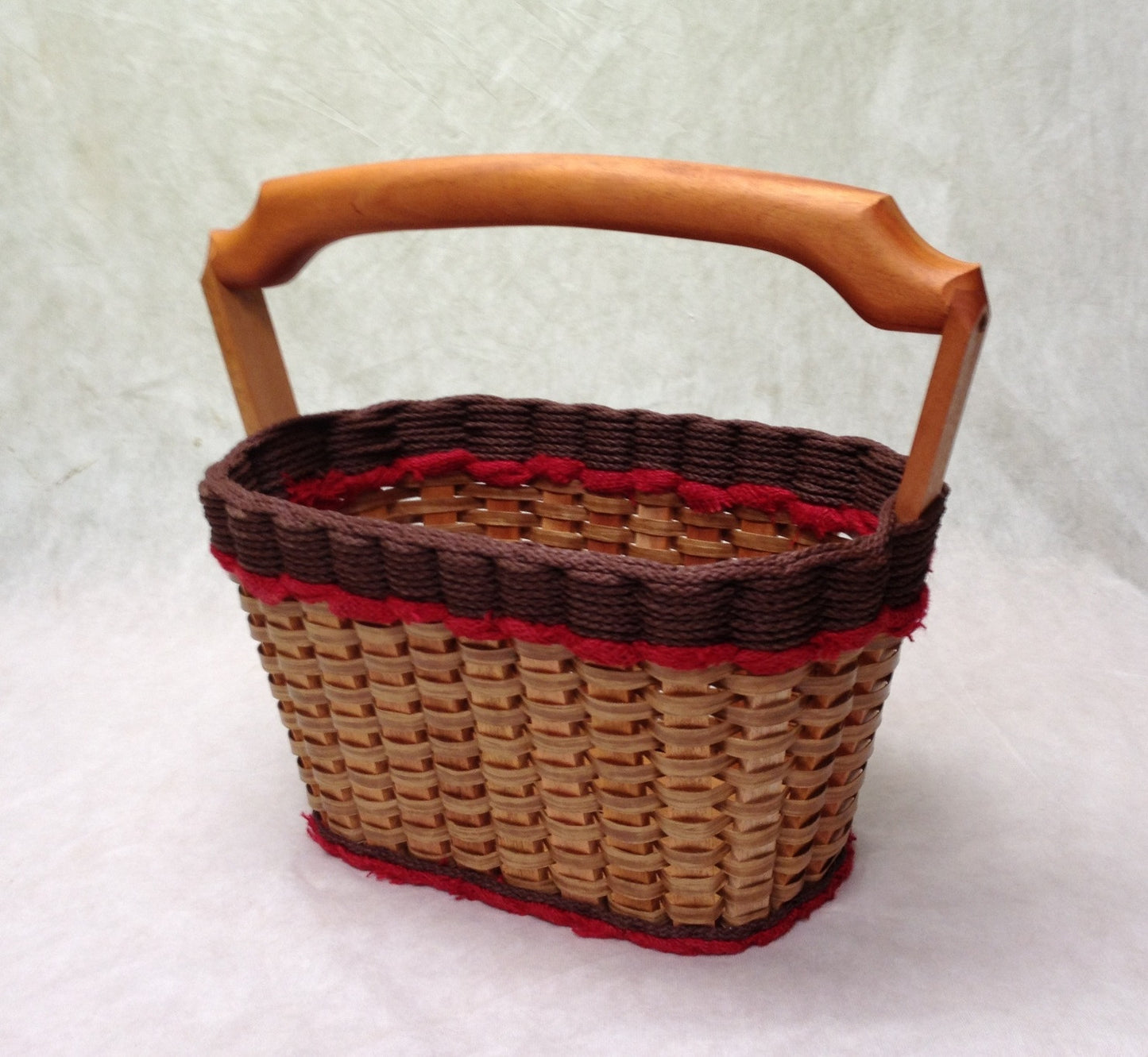 Magazine Basket w/solid burlap colors-Shabby Chic Collection