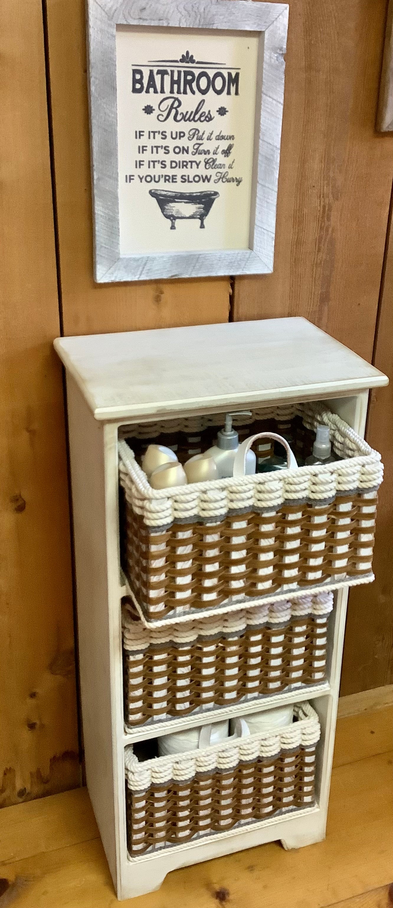 Cubby Book Shelf Unit w/three Cubbies
