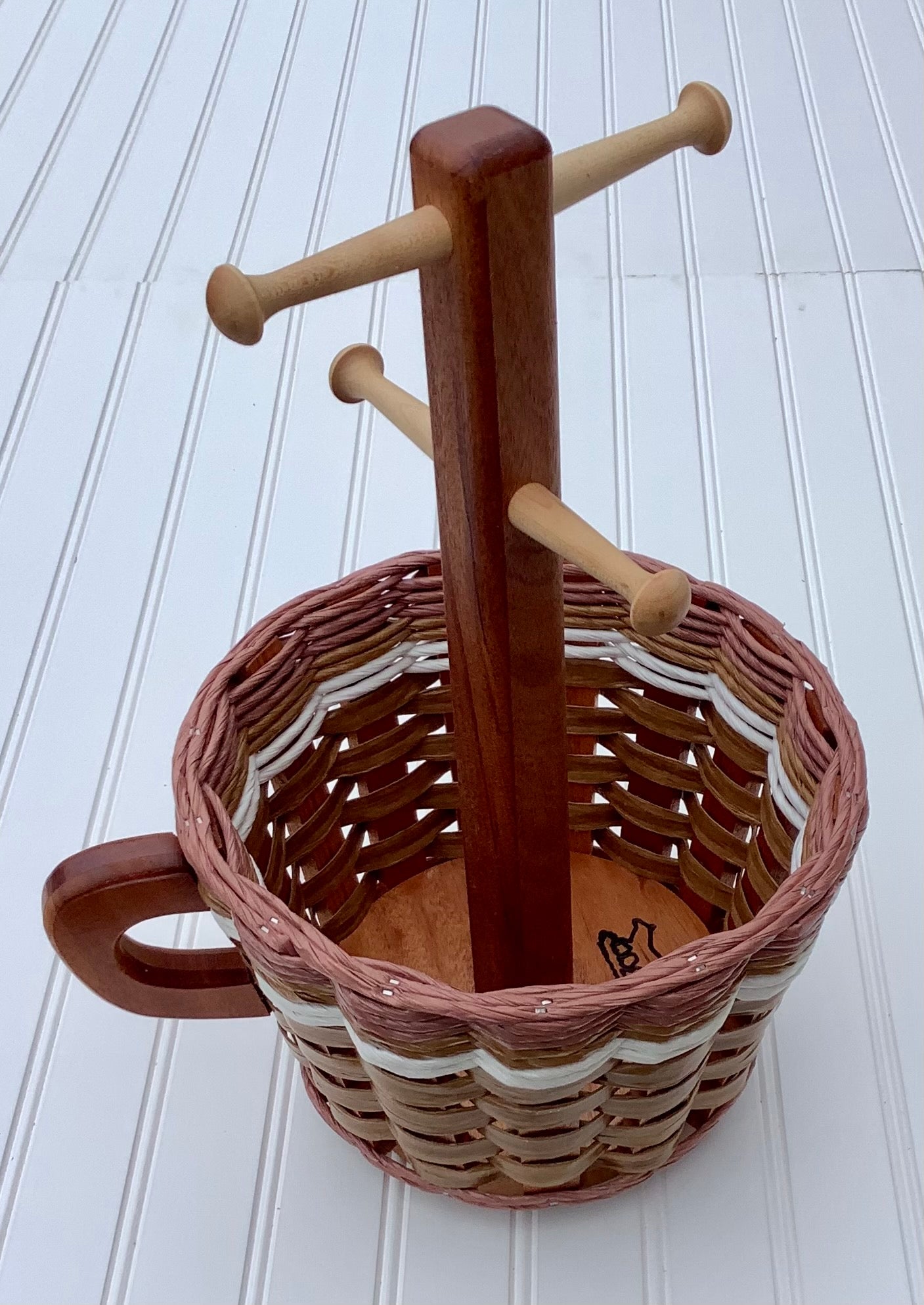 Coffee Mug Lazy Susan Basket