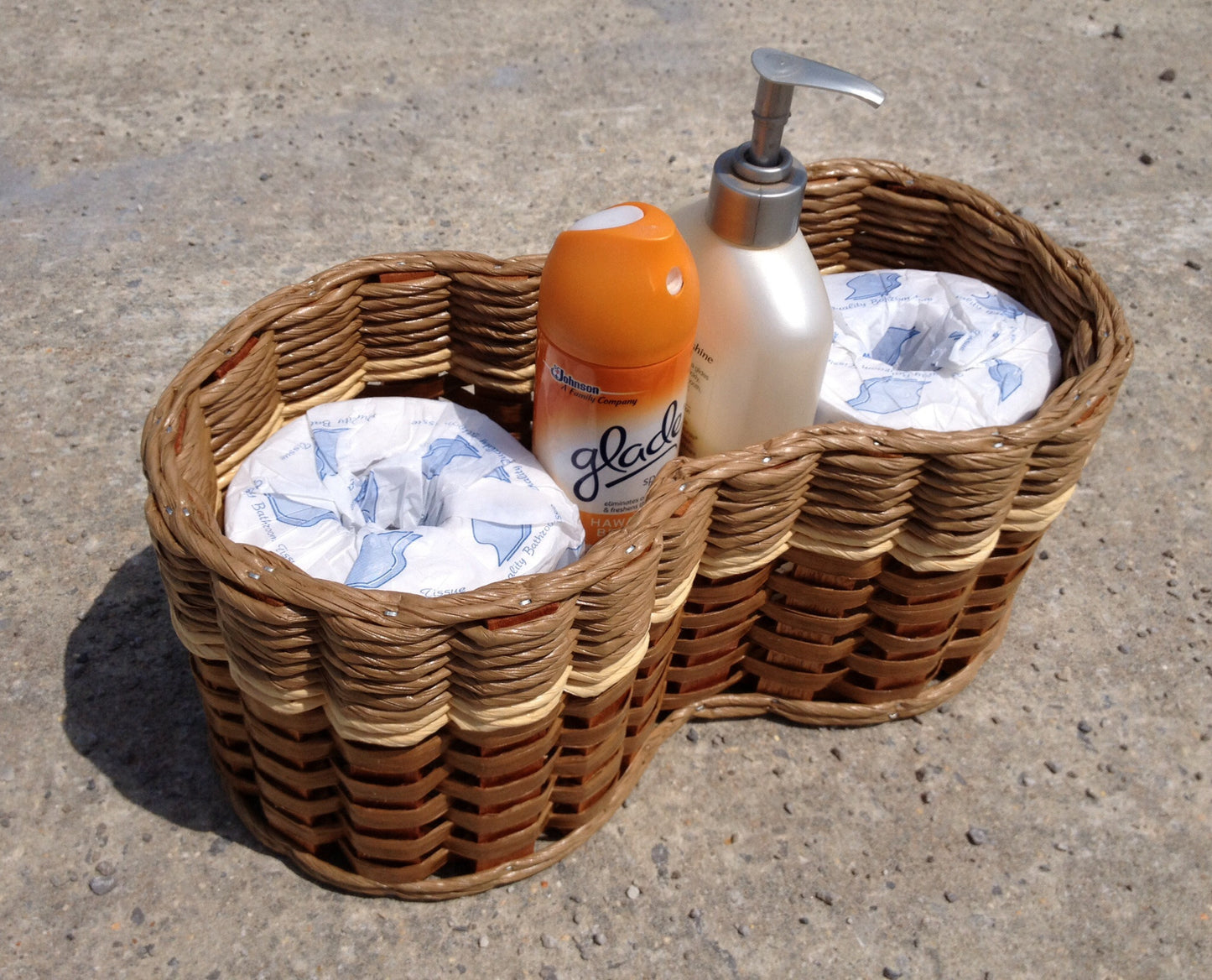 Toilet paper/air-freshener basket