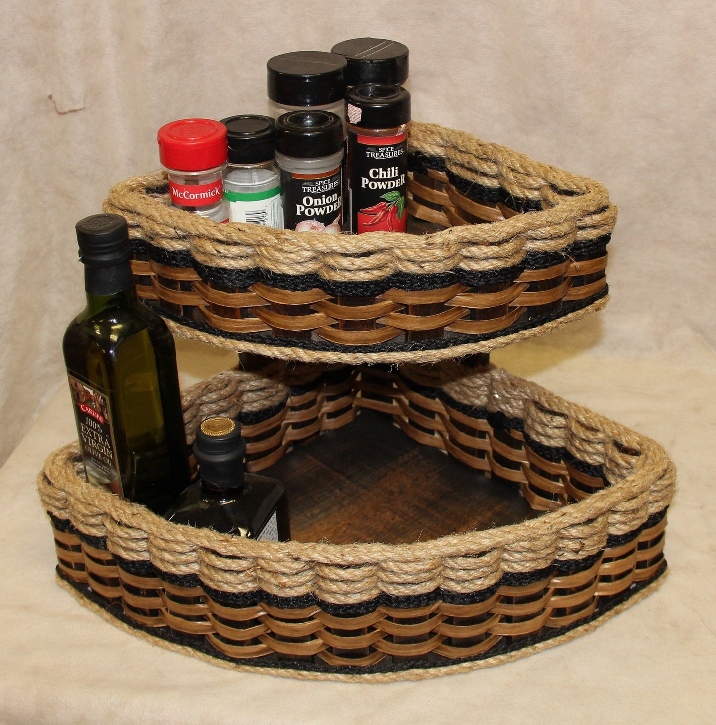 Double Corner Basket-Shabby Chic Collection