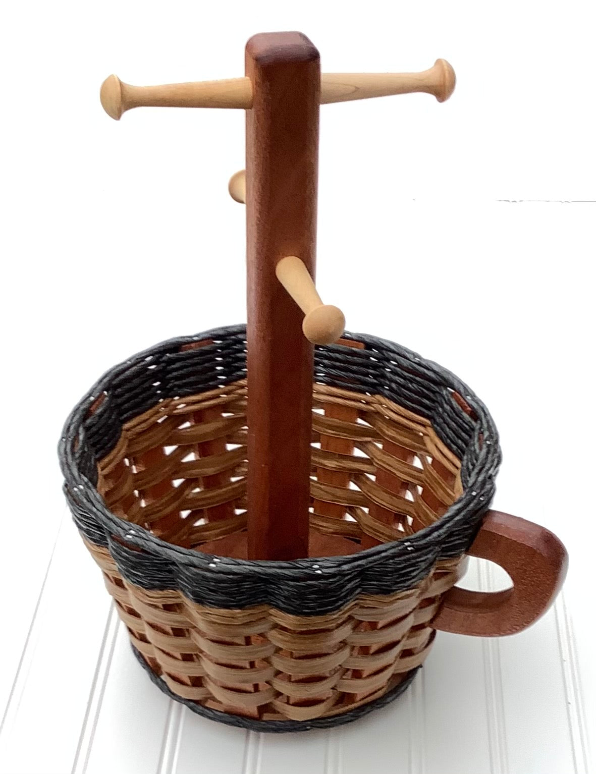 Coffee Mug Lazy Susan Basket