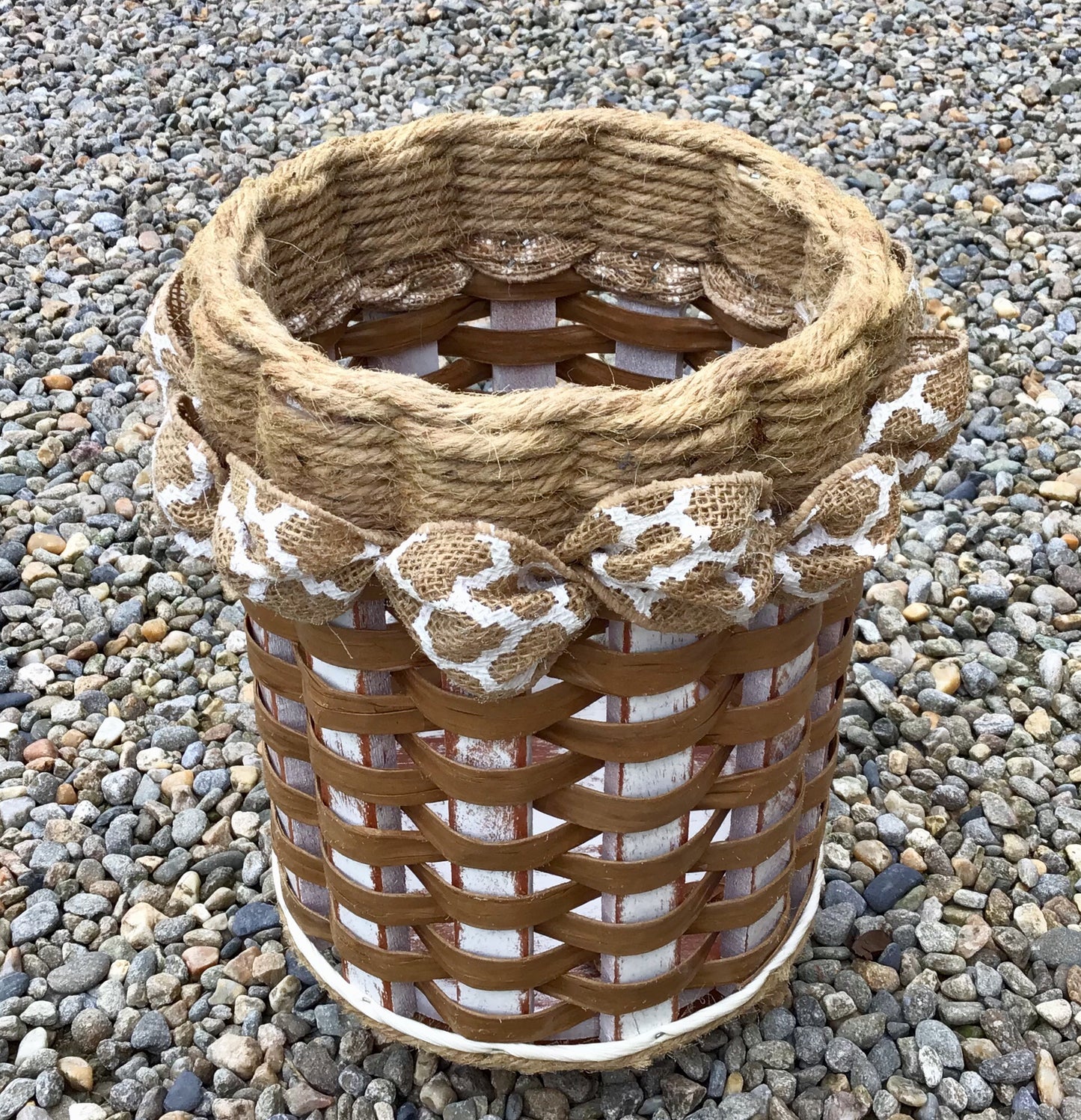 Utensil Lazy Susan Basket-Shabby Chic Collection