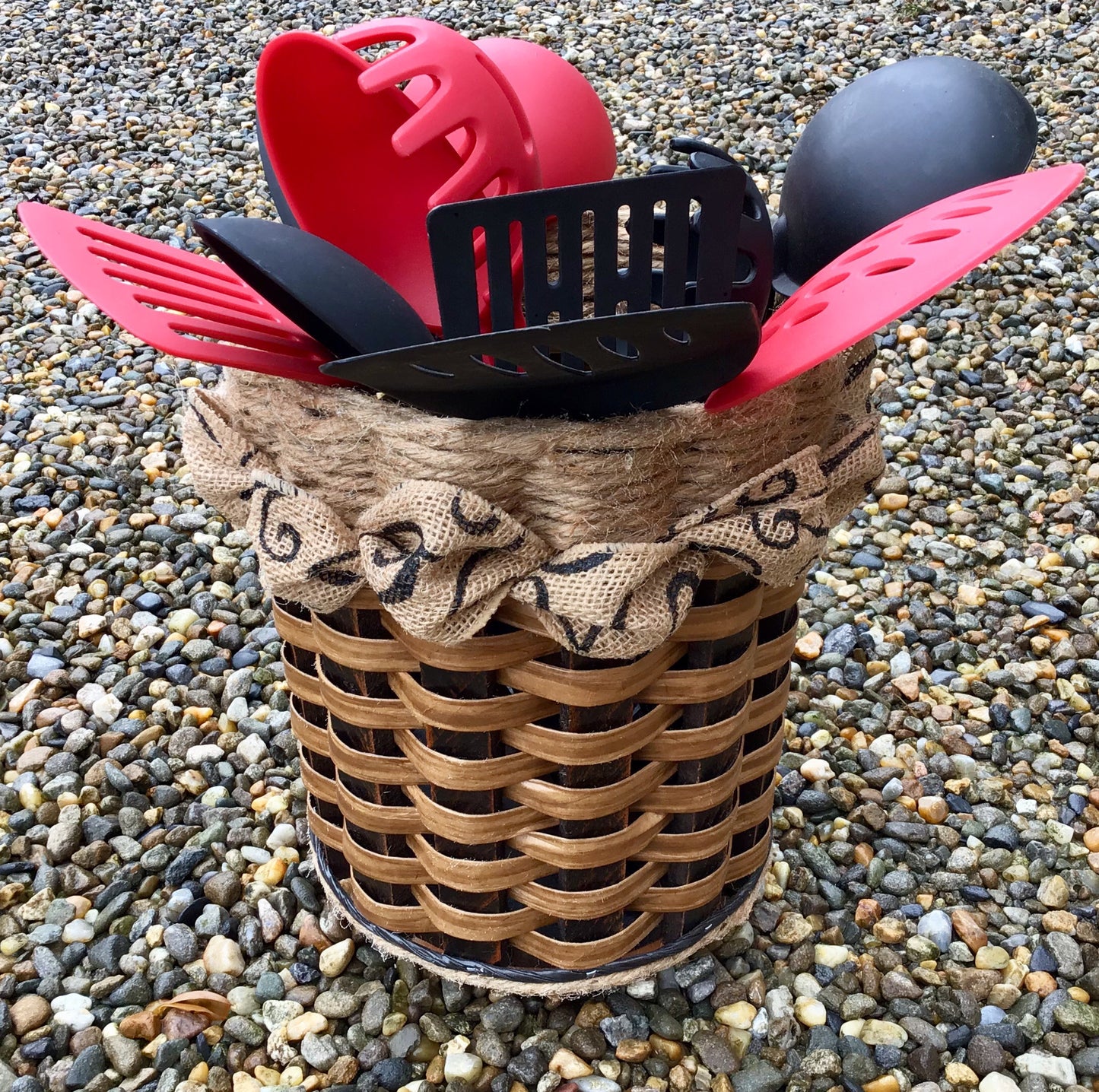 Utensil Lazy Susan Basket-Shabby Chic Collection