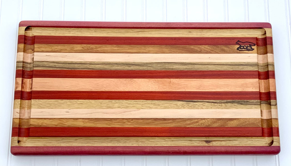 Striped Wood Cutting Board — Philadelphia Independents