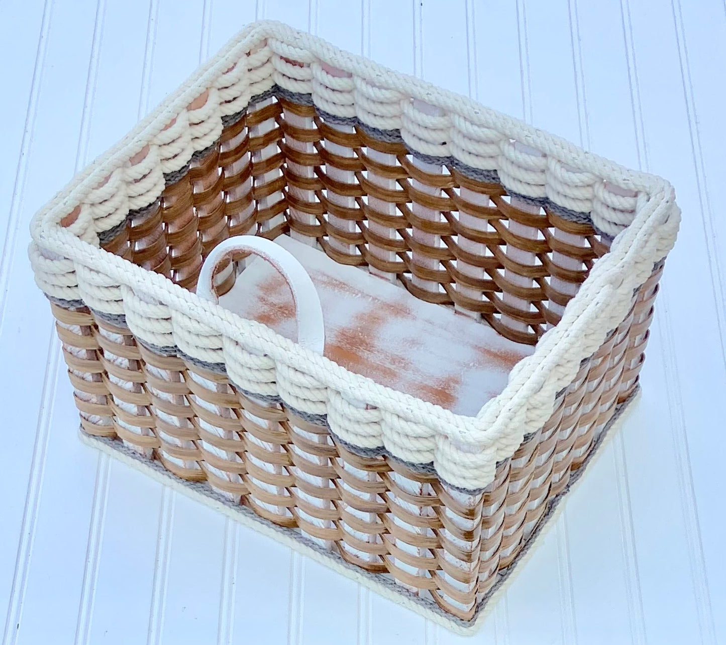 Cubby Basket--Cottage Grey