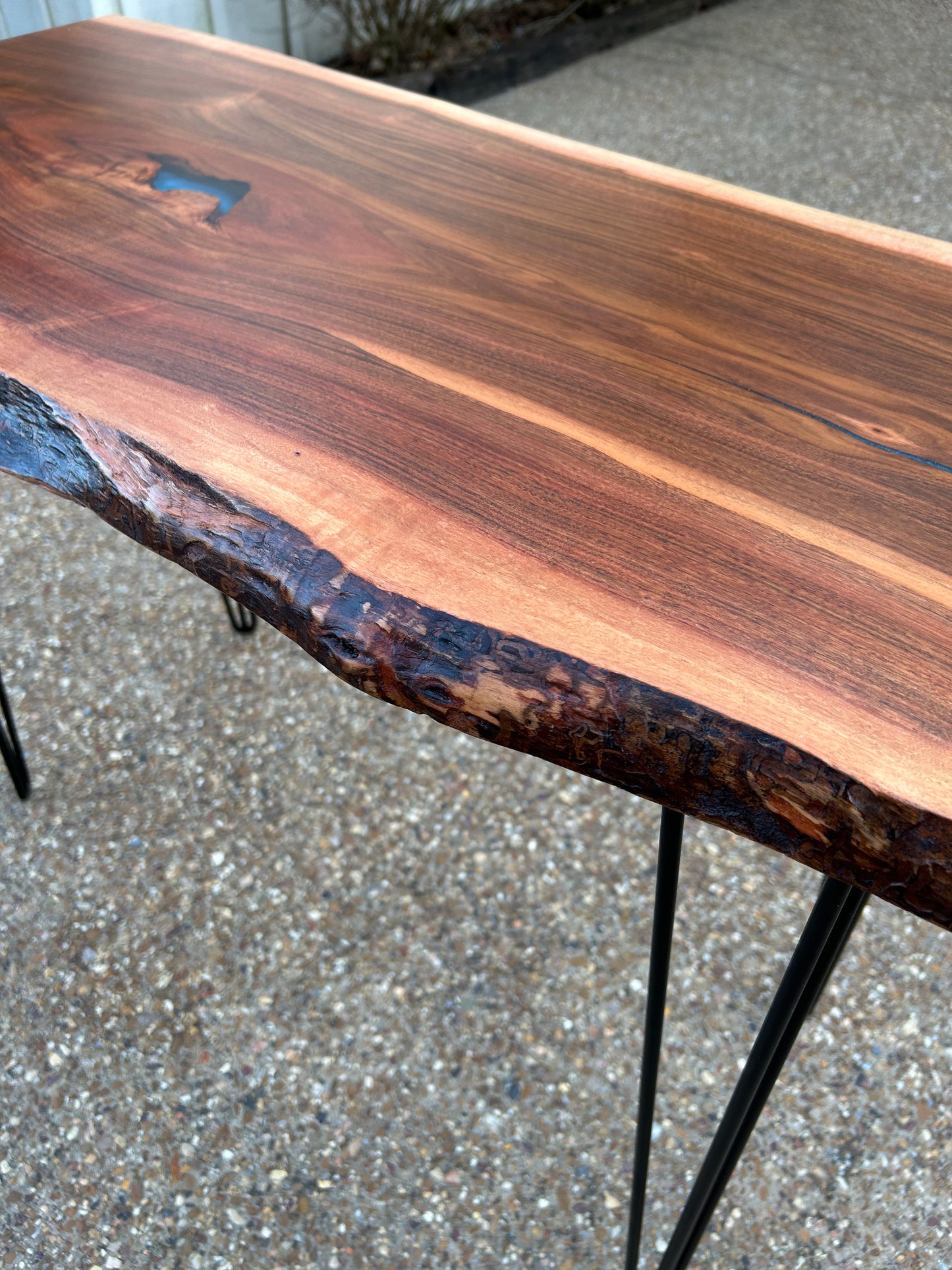 Live Edge Patagonian Rosewood Table